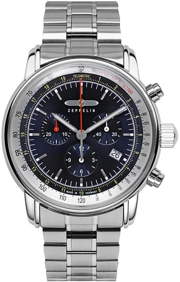 Zeppelin L14 Marine Quartz Chrono Metal Bracelet ZE-8888MB3