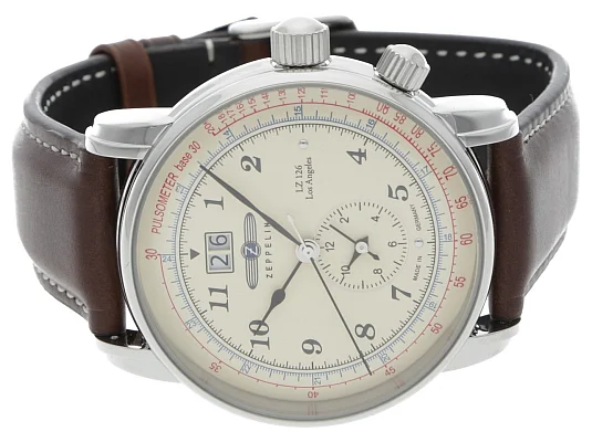 Zeppelin LZ126 Los Angeles Quartz Big Date GMT ZE-8644-5