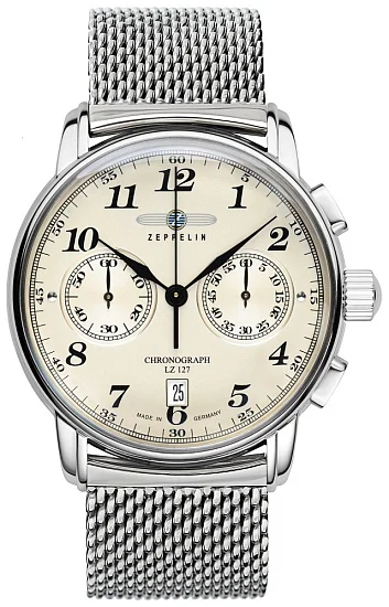 Zeppelin LZ127 Count Zeppelin Quartz Chrono Mesh ZE-7678M-5