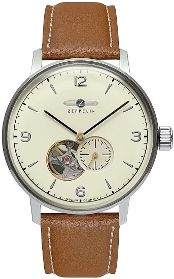 Zeppelin LZ129 Hindenburg Automatic Open-Heart Vegan Strap ZE-8066-5N