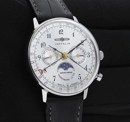 Zeppelin LZ129 Hindenburg Lady Quartz Moonphase ZE-7037-1