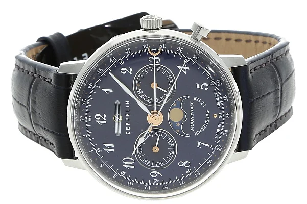 Zeppelin LZ129 Hindenburg Lady Quartz Moonphase ZE-7037-3