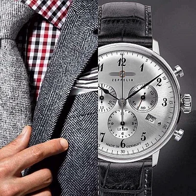Zeppelin LZ129 Hindenburg Quartz Chrono ZE-7088-1