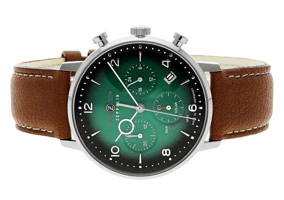 Zeppelin LZ129 Hindenburg Solar Chrono Vegan Strap ZE-8086-4N