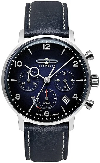 Zeppelin LZ129 Hindenburg Solar Chrono Vegan Strap ZE-8086-3N