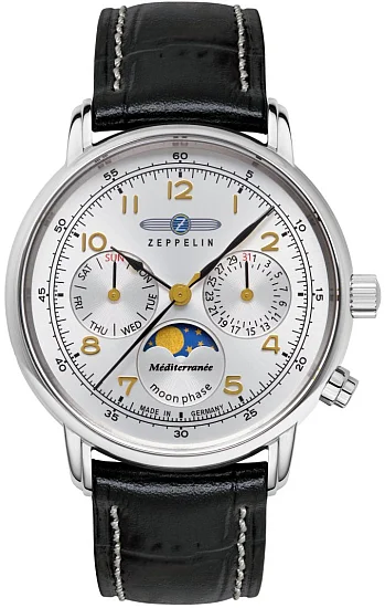 Zeppelin LZ14 Mediterranee Moonphase Day-Date Quartz ZE-96371