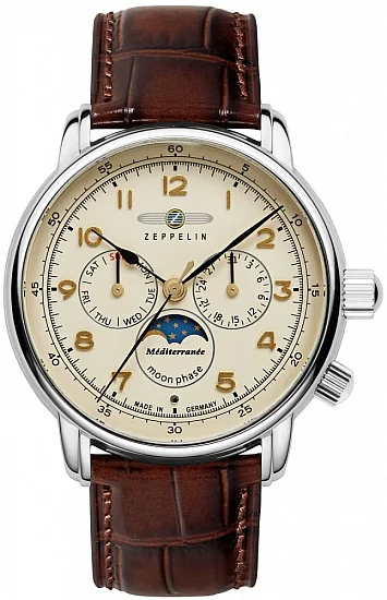 Zeppelin LZ14 Mediterranee Moonphase Day-Date Quartz ZE-9636-5