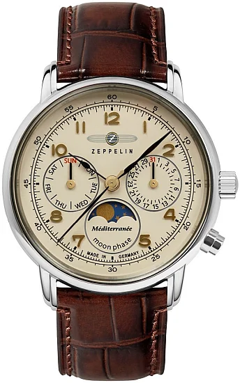 Zeppelin LZ14 Mediterranee Moonphase Day-Date Quartz ZE-9637-5