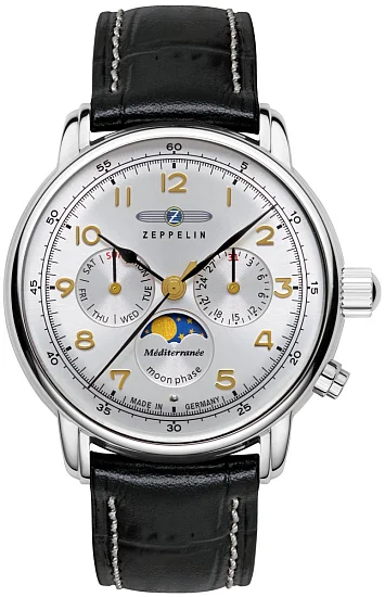 Zeppelin LZ14 Mediterranee Moonphase Day-Date Quartz ZE-96361