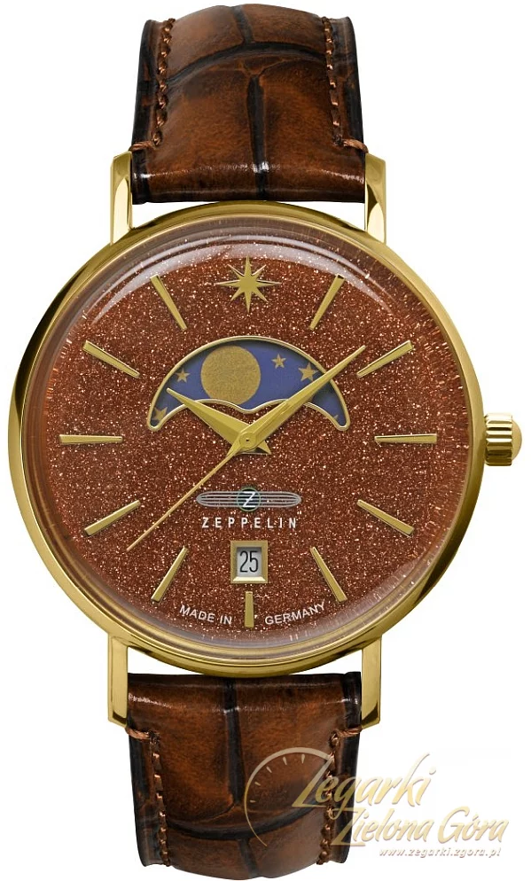 ✓ Zeppelin ZE-8139-5 ⌚ Luna Lady Moonphase Quartz ? Zegarek Damski