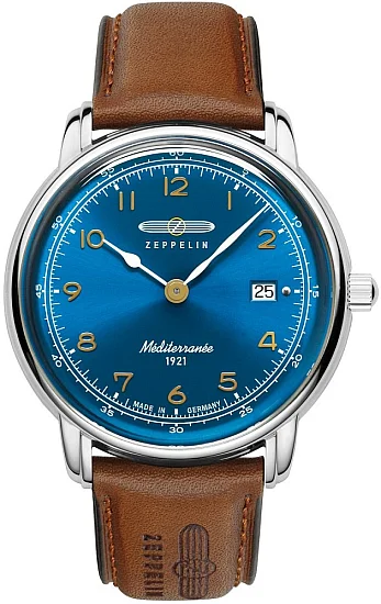 Zeppelin Mediterranee Quartz Date Blue Dial ZE-96403