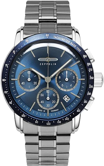 Zeppelin New York Quartz Chrono Blue Dial ZE-8878MB3