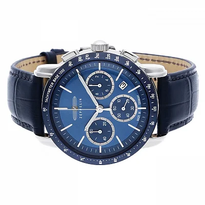 Zeppelin New York Quartz Chrono Blue Dial ZE-88783