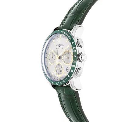 Zeppelin New York Quartz Chrono Silver Dial ZE-88785