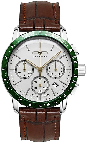 Zeppelin New York Quartz Chrono White Dial ZE-88784