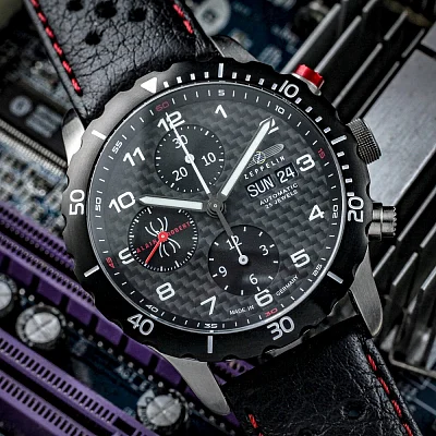 Zeppelin Night Cruise Automatic Chrono Day-Date Valjoux ZE-7216-2
