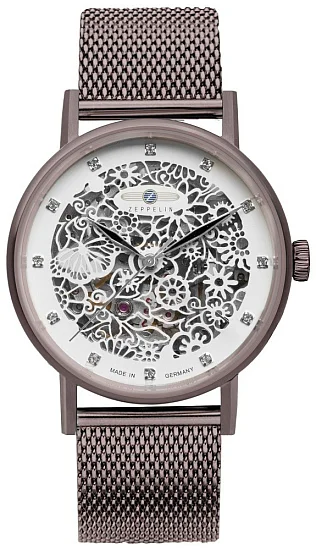 Zeppelin Princess of the Sky Lady Automatic Skeleton Mesh ZE-7469M-5