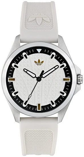 adidas Originals Iconic One White Dial White Silicone Strap AOFH25002