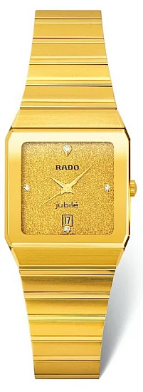 Rado Anatom Gent Diamonds Quartz Yellow Gold R90158738