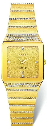 Rado Anatom Gent Diamonds Quartz Yellow Gold R90163738