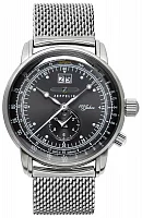 Zeppelin 100 Years Zeppelin Quartz Big Date GMT Mesh ZE-7640M-2