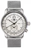 Zeppelin 100 Years Zeppelin Quartz Big Date GMT Mesh ZE-7640M-1