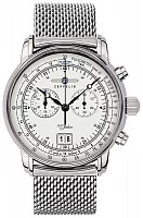 Zeppelin 100 Years Zeppelin Quartz Chrono Big Date Mesh ZE-7690M-1