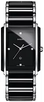 Rado Integral Gent Diamonds Quartz L Black Ceramic R20206712