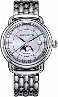 Aerowatch 1942 Big-Size Lady Automatic Moonphase A 77983 AA02 M