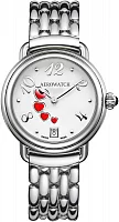 Aerowatch 1942 Mid-Size Lady Hearts Quartz A 44960 AA22 M