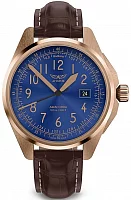 Aviator Airacobra Date Type B Rose Gold PVD V.1.38.2.326.4