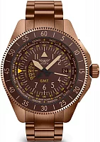 Aviator Airacobra GMT Bronze PVD V.1.37.8.306.5