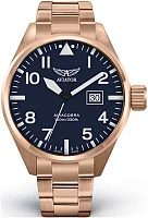 Aviator Airacobra P42 Date Rose Gold PVD V.1.22.2.149.5