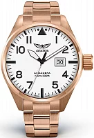 Aviator Airacobra P42 Date Rose Gold PVD V.1.22.2.152.5