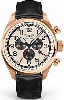 Aviator Airacobra P45 Chrono Rose Gold PVD V.2.25.2.173.4