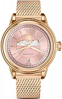 Aviator Douglas Moonflight Moonphase Rose Gold PVD Mesh V.1.33.2.258.5