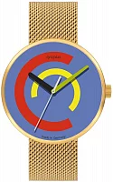 Bauhaus Walter Gropius Forum Centum Mesh Yellow Gold PVD WG.010-04M