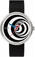 Bauhaus Walter Gropius Forum Excentric Black Leather Strap WG.002-04
