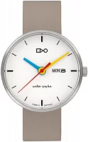 Bauhaus Walter Gropius Forum Simplex Leather Strap Day-Date WG.007-03