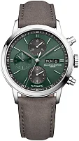 Baume & Mercier Classima Gent Automatic Chronograph Date Leather Strap Green Dial M0A10783