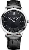 Baume & Mercier Classima Gent Quartz Date Leather Strap Black Dial M0A10881