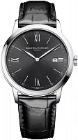 Baume & Mercier Classima Gent Quartz Date Leather Strap Grey Dial M0A10416