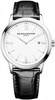 Baume & Mercier Classima Gent Quartz Date Leather Strap White Dial M0A10414