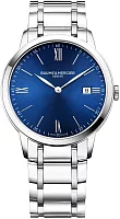 Baume & Mercier Classima Gent Quartz Date Steel Blue Dial M0A10382