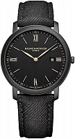 Baume & Mercier Classima Gent Quartz Date Synthetic Strap Black Dial M0A10762