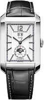 Baume & Mercier Hampton Gent Automatic Big-Date GMT Moonphase Leather Strap Grey Dial Limited Edition M0A10523