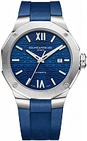 Baume & Mercier Riviera Gent Automatic Date Rubber Strap Blue Dial M0A10619