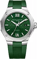 Baume & Mercier Riviera Gent Automatic Date Rubber Strap Green Dial M0A10618