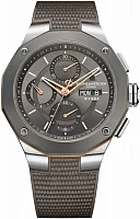 Baume & Mercier Riviera Gent Automatic Chronograph Date Rubber Strap Grey Dial M0A10722