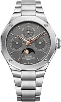Baume & Mercier Riviera Gent Baumatic Day-Date Perpetual Calendar Steel Grey Dial Limited Edition M0A10786
